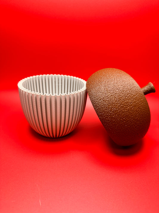 Acorn candy dish